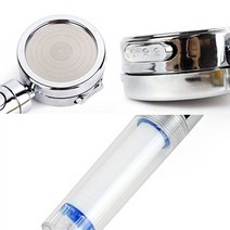 CA 절수형 필터 샤워 샤워기 2버튼 부품 부속 꼭지 머리 헤드 샤워헤드, 1개