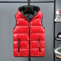 여자의 따뜻한 조끼 울트라 라이트 다운 매트 패브릭 양복 휴대용 민소매 겨울 라이너 6XL