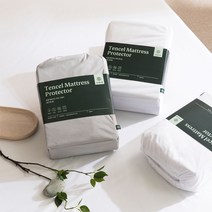 지누스 텐셀 매트리스 커버 화이트 (싱글), 텐셀  커버 화이트/싱글