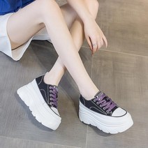 여자 운동화 발편한 키높이 플랫 캐주얼 수제화 슈즈 데일리