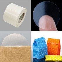 포장스티커 포장스티커 원형 투명 봉인 무지 테이프 스티커 38mm_978799EA, 쿠팡 본상품선택