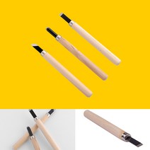 puttory 목공 나무 조각도 조각칼 학교 준비물 다용도 판화 나이프 3PCS