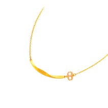 순금 목걸이 18.75g PARIS 디자인 이니셜+18K 장식