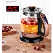 홍삼만들기 가정용 멀티쿠커 홍삼 달이기 약탕기 중탕기 220V 자동 주전자 건강 관리 주전자 두꺼운 유리 1, 01 220V_02 UK