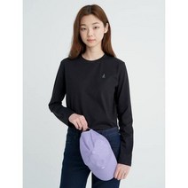 [빈폴레이디스] [그린 빈폴][women] 블랙 자전거 자수 코튼 티셔츠 (BF2741N015)