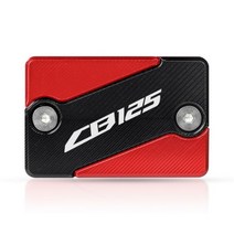 혼다 CB125R CBR 125 2018-2019 2013 2012 2011 2010 용 오토바이 프론트 브레이크 액 리저버 커버 캡 로고가있는 새 모델, red