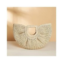 기저귀 가방 ZCMEB 무지 휴가 비치백 휴대용 문가방 포토 핸드캐리어 빨대 편조, 보이는 바와 같이, a