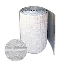 폼블럭 20M 단열재 벽돌블럭 방습효과 단열벽지, 화이트, 1개