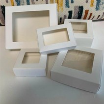 12 개/몫 갈색 골판지 선물 상자 흰색 패키지 종이 크래프트 수제 비누 포장 공예 접는, 04 White-W12_02 11.5x11x3.5cm