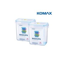 코멕스 바이오킵스 밀폐용기 직사각 1.6L X 2개