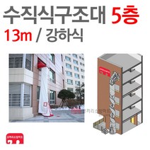 수직구조대 5층(13m) 수직 강하식 피난 기구 구조대