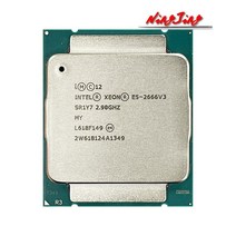 인텔 제온 e5 2666 v3 e5 2666v3 e5-2666v3 2.9GHz 10코어 20스레드 CPU 프로세서 25m 135w lga 2011-3