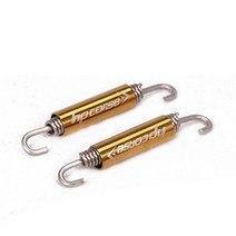 바이크 오토바이 배기 고정 오토바이크 소음기 튜브 링크 파이프 유니버설 스테인레스 스틸 탄성 스프링 슬립 한 쌍, 02 A