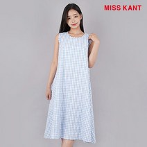 미스칸트 미스칸트 지지미 와이드 체크 원피스_KNOPM601
