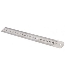 20cm 쇠자 철자 방안자 컷팅자 직자 일자형자 스틸자 제도자 설계 세탁소 수선집