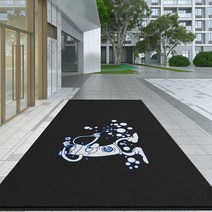 출입구패드 미끄럼방지 맞춤형 도어 미끄럼 방지 상업용 입구 로고 두꺼운 실내 야외 바닥 사무실 및 가정용, 72.Black - Customizable 0.5 sq