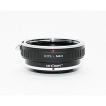 [정규 대리점] K&F 캐논 EOS EF(EF-S) 렌즈-마이크로 포서즈 m43 마운트 어댑터 렌즈 크로스 첨부 ef-m43 (KFM43)