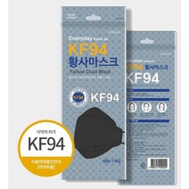 에브리데이 kf94 마스크 블랙100매 대형 개별포장+마스크 스트랩 증정(200매 주문시), 1매입, 100개