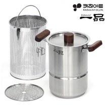 키친아트 IH 인덕션 파스타면냄비 야채 스파게티냄비 깊은 파스타팟 면삶는기계, 없음