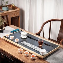돌 찻상 가정용 다기 다도 쟁반 티 테이블 받침대 선물용, 단일사이즈