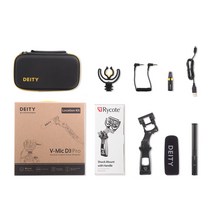 개인방송 유투브 라이브 방송 용품 Deity-V-Mic D3 Pro 로케이션 키트 콘덴서 마이크 캐논 니콘 소니 dslr VS RODE 전문 스튜디오 카메라 마이크, 02 Deity D3 Pro KIT