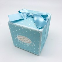 비엘씨 허니스윗 접이식 주자리본 머핀 정육면체 선물상자(10.5x10.5x10.5cm, 5개, 민트