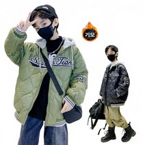 JUSTFEELING 남아 여아 후드 웰론 패딩 아동 주니어 경량 겨울 점퍼 데일리 바람막이 누빔 자켓