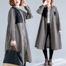 빅사이즈 긴팔 롱셔츠 BS03504#