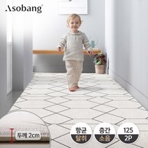 [아소방] 프라임 복도형 유아 놀이방매트 어반브릿지 125 2P 125x140x2cm
