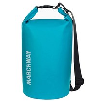 MARCHWAY 물에 뜨는 방수 드라이백 5L/10L/20L/30L/40L 카약/레프팅/서핑/수영/캠핑/하이킹/해변/스키/스노우보드/산악 블랙 10L, 40L