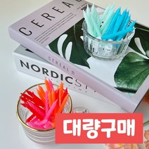 [당일배송] 하피블리 생일초 케이크초, 10. 형광트위스트초 10P, 블루, 6개
