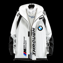 BMW 바람막이 바이크 오토바이 레이싱자켓 져지 집업, 흰색