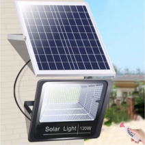LED 태양광 투광등 가정용 정원 야외충전 태양광등 +리모컨, 200W