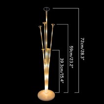 원격조종 헬륨풍선 열 스탠드와 Led 풍선 1 세트 빛나는 투명 보보 스탠드 LED 스트링 라이트 웨딩 생일 파티 장식, 21.LED balloon stand