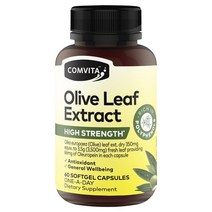 뉴질랜드 콤비타 Comvita Olive Leaf 하이 스트렝스 올리브잎 추출물 60캡슐, 1팩