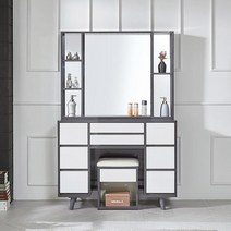 하이그로시공법 멀티서랍 화장대 여자 커리어우먼, 그레이