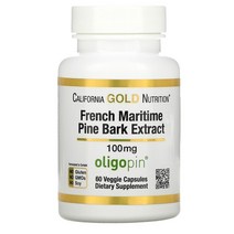 cgn 캘리포니아골드 프랑스 해송 껍질 올리고핀 100mg 60정 french maritime pine bark extract