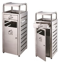 야외재떨이 쓰레기통 흡연실 실외 당구장 흡연구역, 02.스테인리스(서랍+도어)