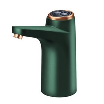 가정용 휴대용 워터 usb 충전 물병 알칼리 워터 디스펜서 전기 펌프 자동 버튼 터치 제어 갤런 병 마시는 스위치 USB 용품, 초록