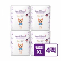 네추럴블라썸 초박형 밴드기저귀 XL(12~17kg), 특대, 4팩
