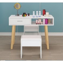 네일 아트 테이블 작업대 원목 책상 인테리어 작업대 네일숍 서랍있는 가구 트롤리, 1개, B.80x40x78 / 서랍있음 / 화이트