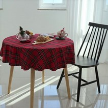 디케이홈 데코 원탁 테이블 보 순면 테이블 커버, 4인용(140x140), 멜란지 워싱 그레이