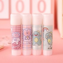 PVA 귀여운 만화 솔리드 접착제 사무용품 9g 스틱 좋은 문구 학생 귀여운 학교 용품, 02 B 1pcs random_01 9G