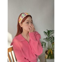 프리미엄 빈티지 뜨개 머리띠 아기자기샵 머리띠 여자 헤어악세사리 프리미엄 여성 빈티지