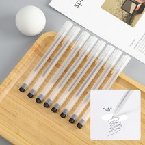 소프트 심플 젤 펜 0.5mm 10개 세트 사무실 필기구 검은펜 볼펜 중성펜