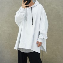 망토 와이드 옆트임 오버핏 후드티