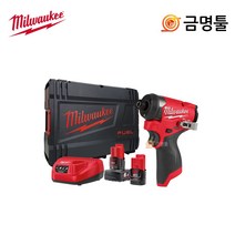 밀워키 M12 FID2-632X 충전임팩드라이버 12V 6.0AH 3.0AH BL모터 젠3 GEN3, 1개