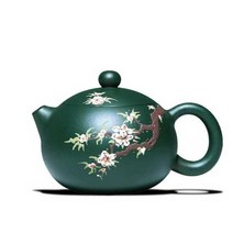 고급 자사호 그린 녹색 서시호 보이차 녹니 다기 다도