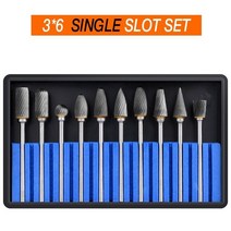 금속 드로잉 텅스텐 카바이드 밀링 커터 3x6mm 로터리 도구 버 CNC 조각 연마 가공, 02 Single veins