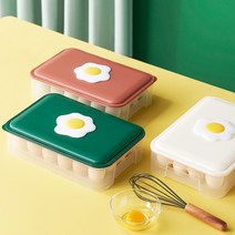깔끔한 냉장고정리 계란트레이 계란보관함 정리함 에그트레이, 레드